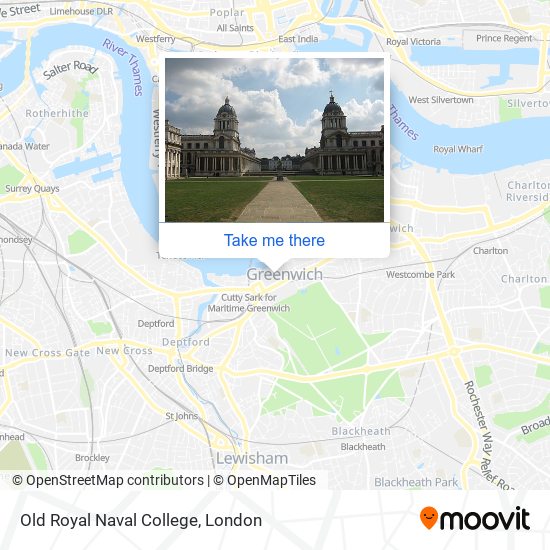 Old Royal Naval College map