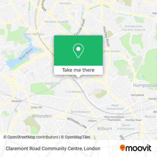 Claremont Road Community Centre map