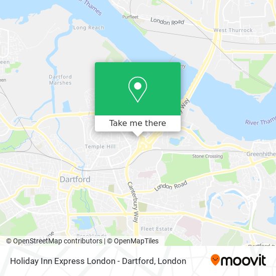 Holiday Inn Express London - Dartford map