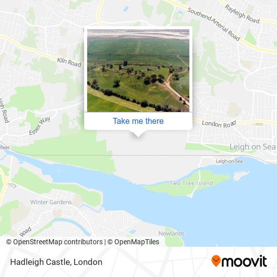 Hadleigh Castle map