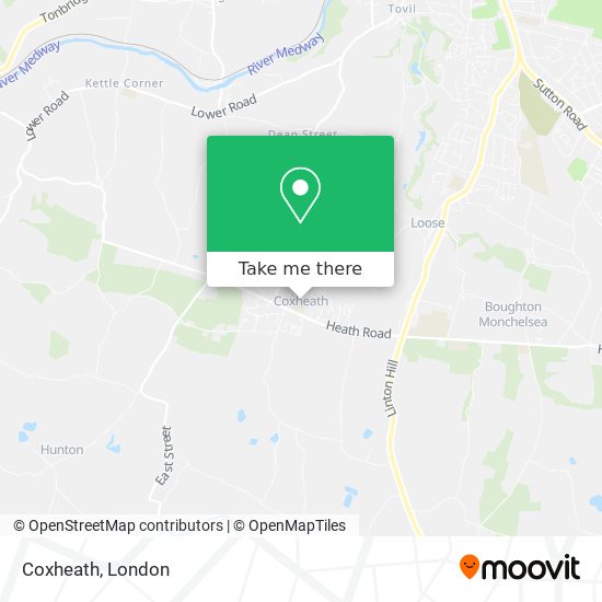 Coxheath map