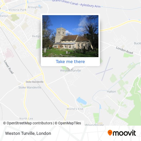 Weston Turville map