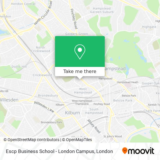 Escp Business School - London Campus map