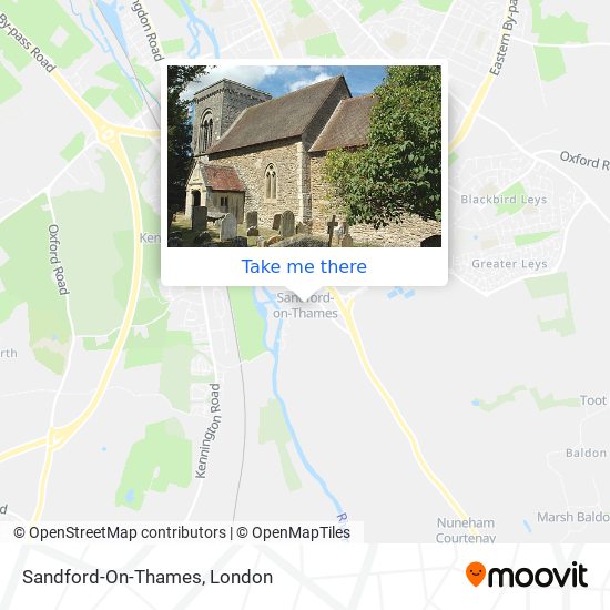 Sandford-On-Thames map