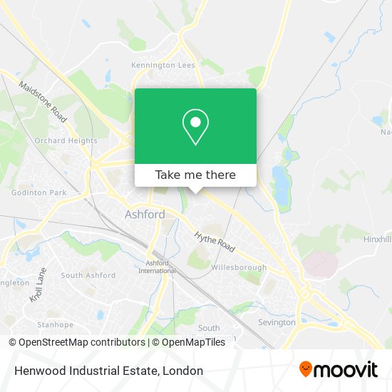 Henwood Industrial Estate map