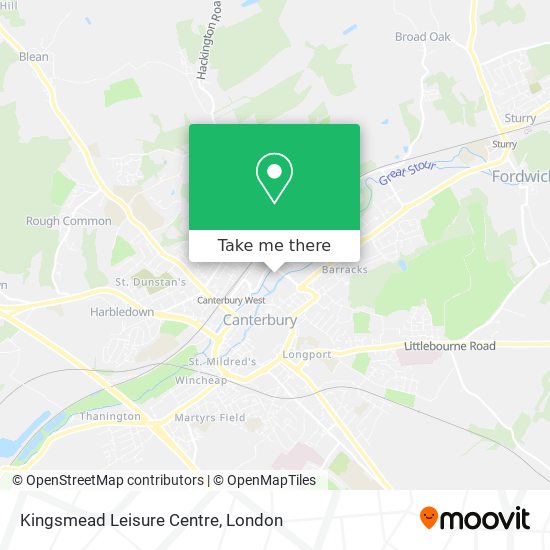 Kingsmead Leisure Centre map