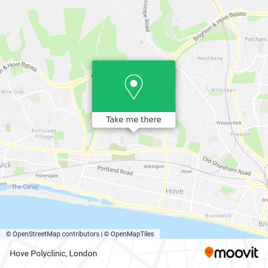Hove Polyclinic map