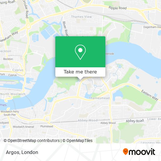 How to get to Argos in Thamesmead by Bus, Train, Tube or DLR?