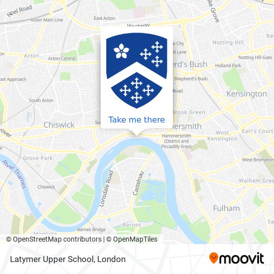 Latymer Upper School map