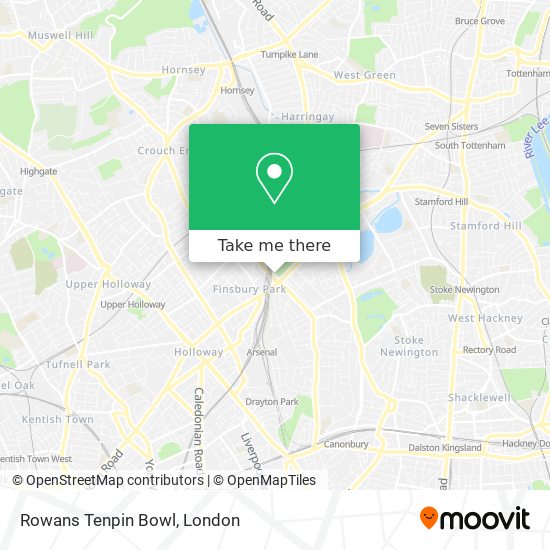 Rowans Tenpin Bowl map