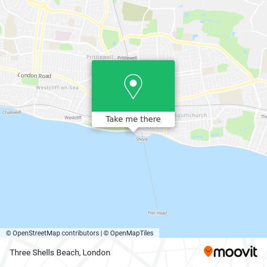 Three Shells Beach map
