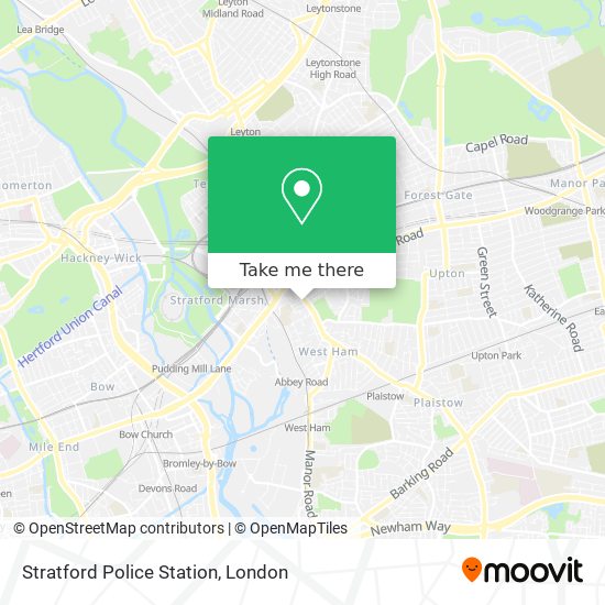 Stratford Police Station map