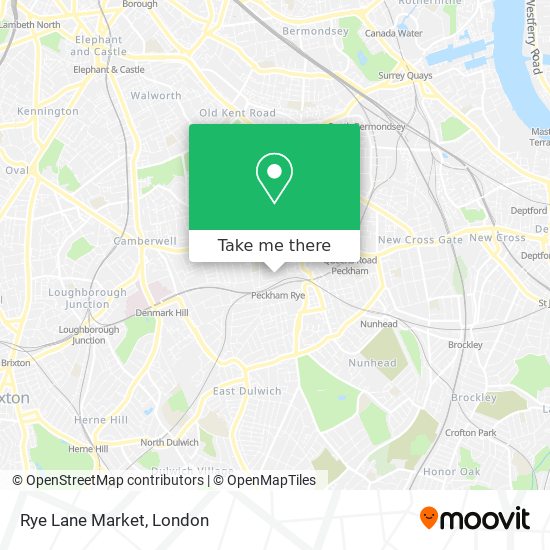 Rye Lane Market map