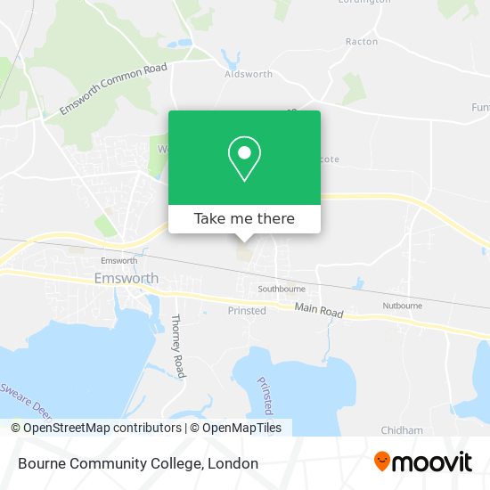Bourne Community College map