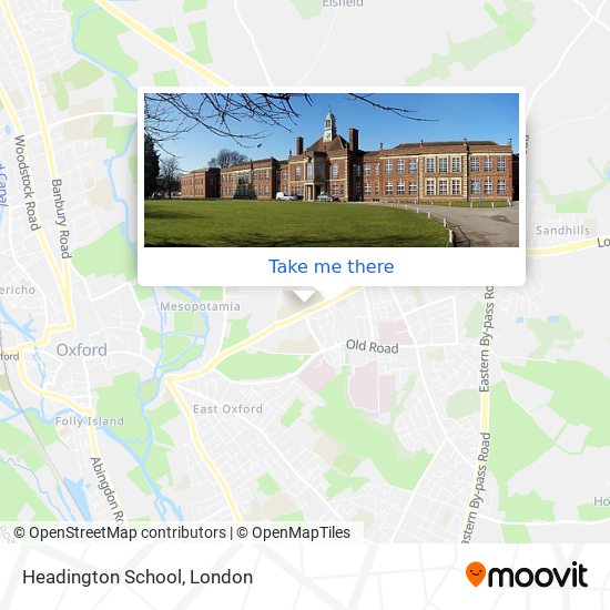 Headington School map