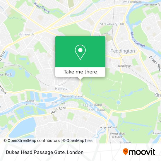 Dukes Head Passage Gate map