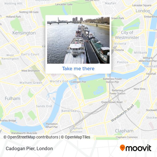 Cadogan Pier map