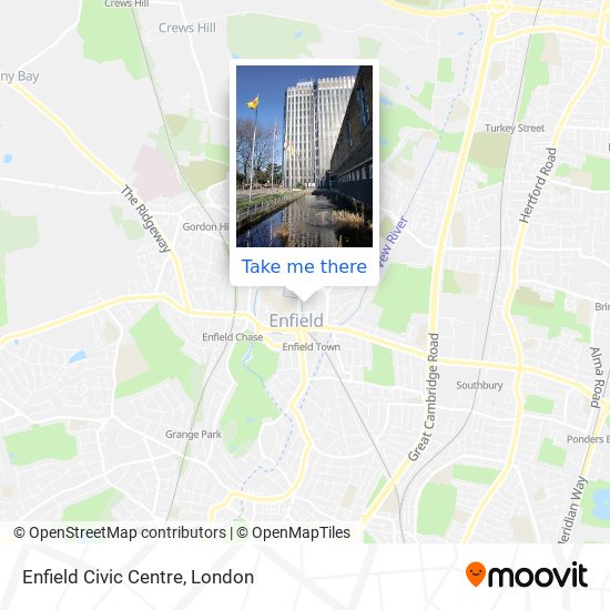 Enfield Civic Centre map