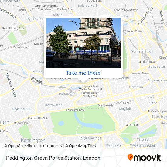 Paddington Green Police Station map