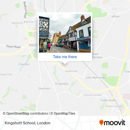 Kingshott School map