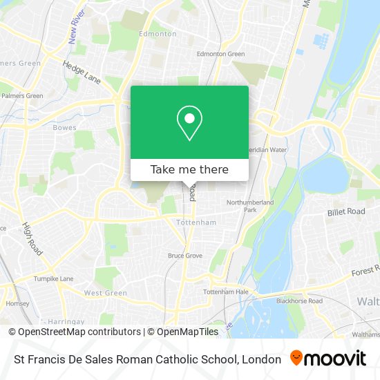 St Francis De Sales Roman Catholic School map