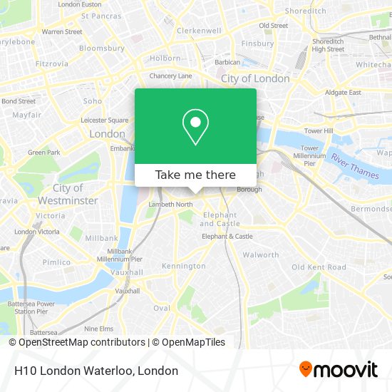 H10 London Waterloo map