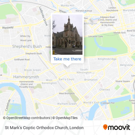 St Mark's Coptic Orthodox Church map