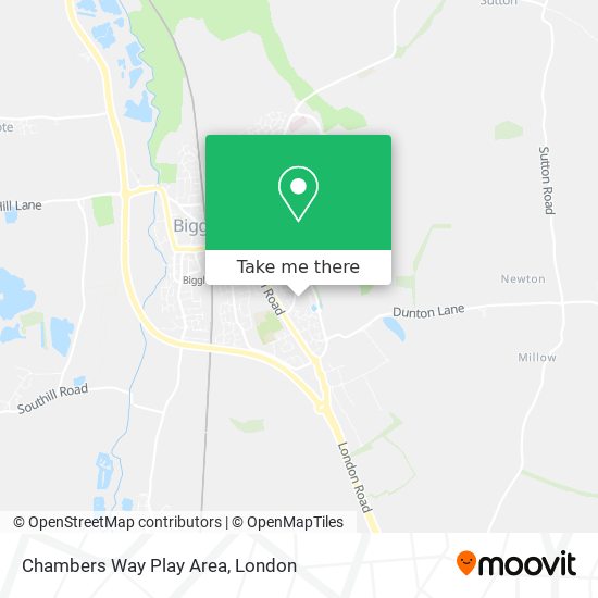 Chambers Way Play Area map