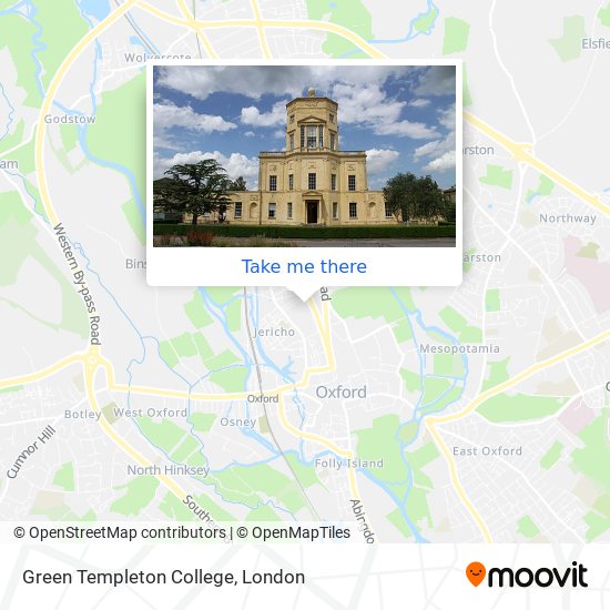 Green Templeton College map