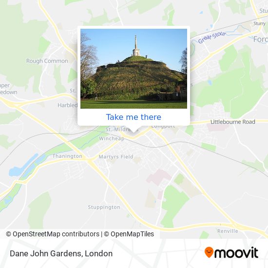 Dane John Gardens map
