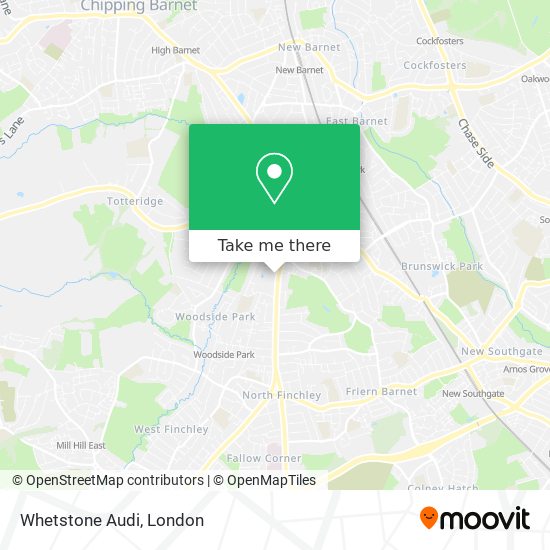 Whetstone Audi map