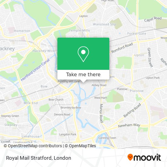 Royal Mail Stratford map