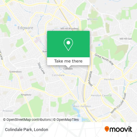 Colindale Park map