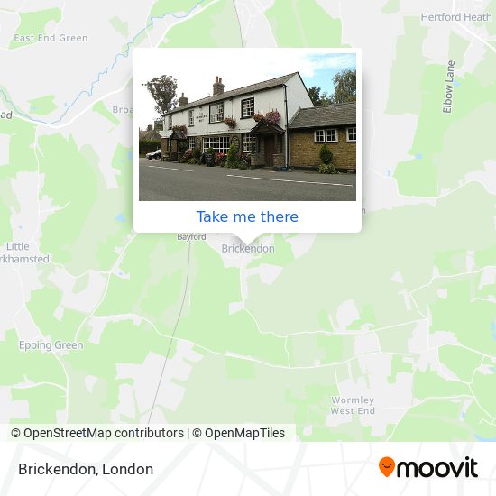 Brickendon map