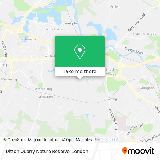 Ditton Quarry Nature Reserve map