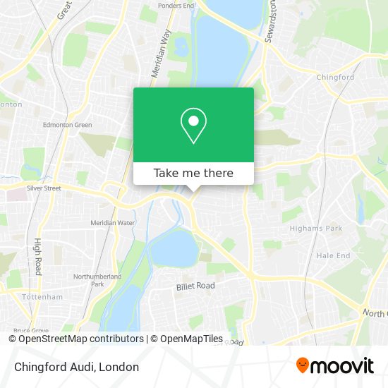 Chingford Audi map