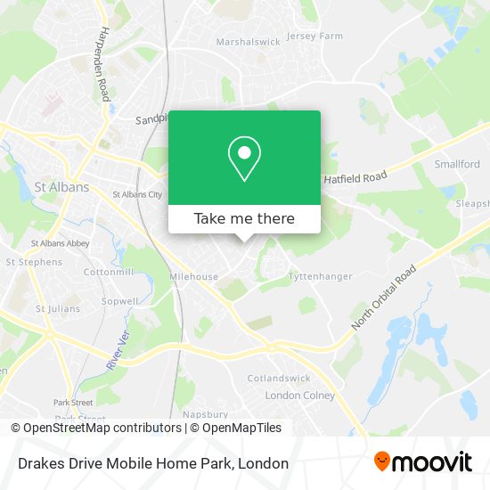 Drakes Drive Mobile Home Park map