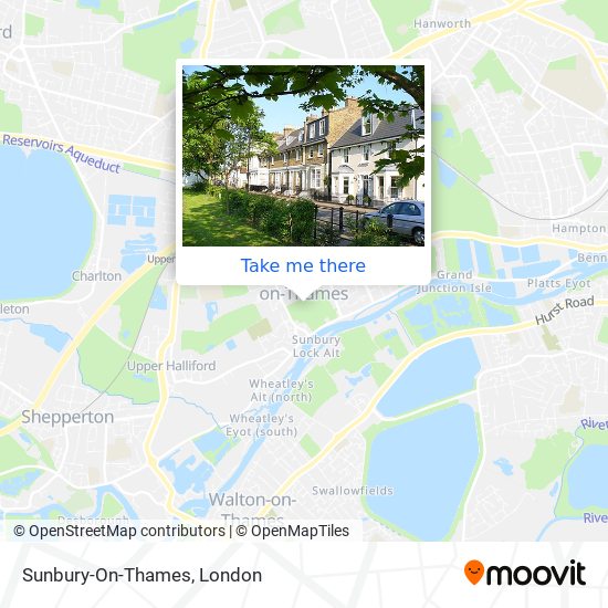 Sunbury-On-Thames map