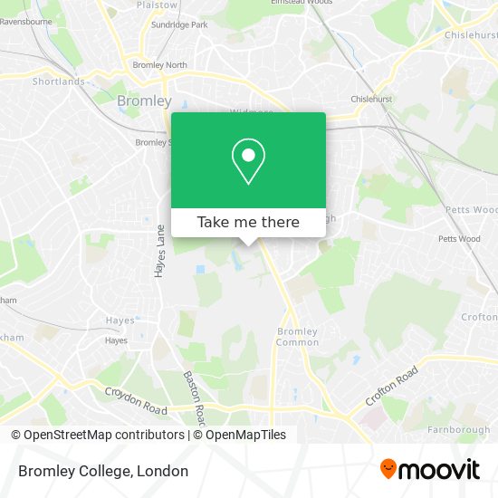 Bromley College map