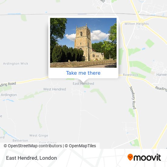 East Hendred map