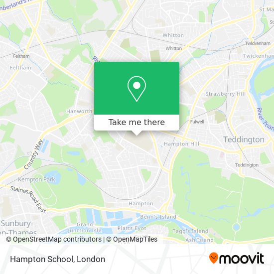 Hampton School map