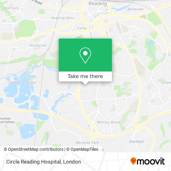 Circle Reading Hospital map