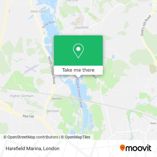 Harefield Marina map