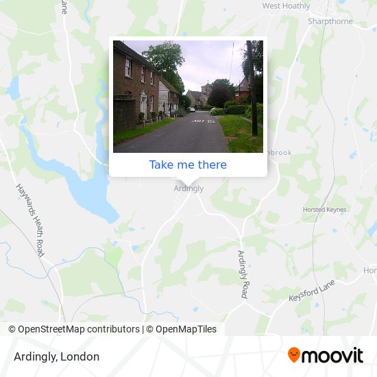 Ardingly map