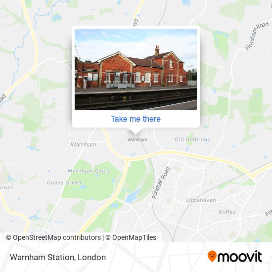Warnham Station map
