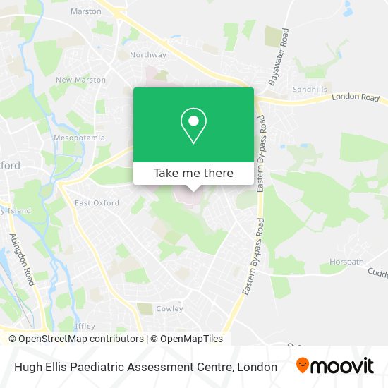 Hugh Ellis Paediatric Assessment Centre map