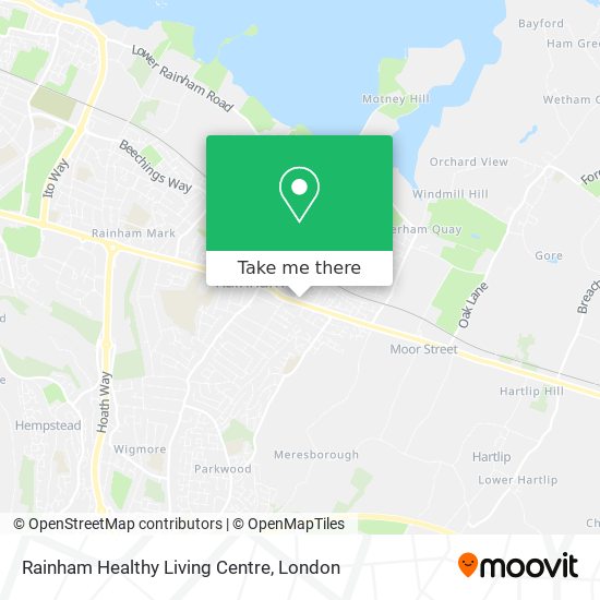 Rainham Healthy Living Centre map