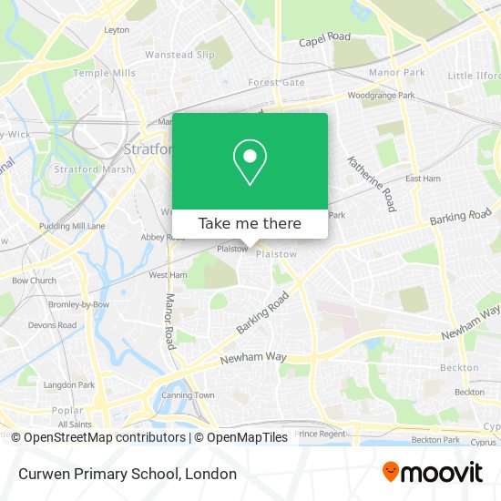 Curwen Primary School map