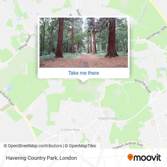 Havering Country Park map