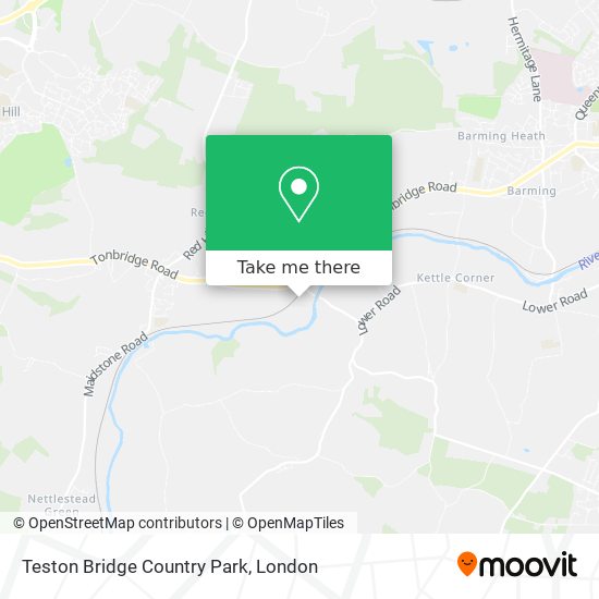 Teston Bridge Country Park map